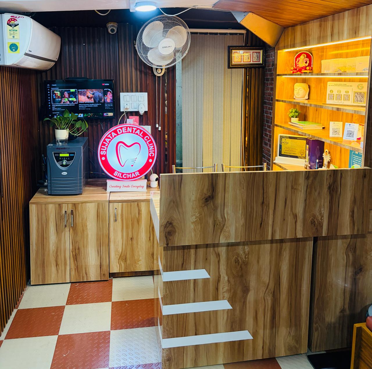 Welcoming clinic reception area